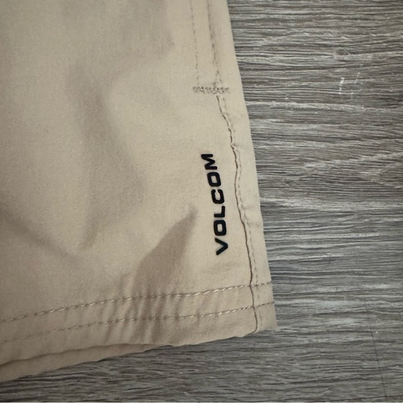 Kid's Volcom Tan Flat Front Walking Shorts - Picture 4 of 10